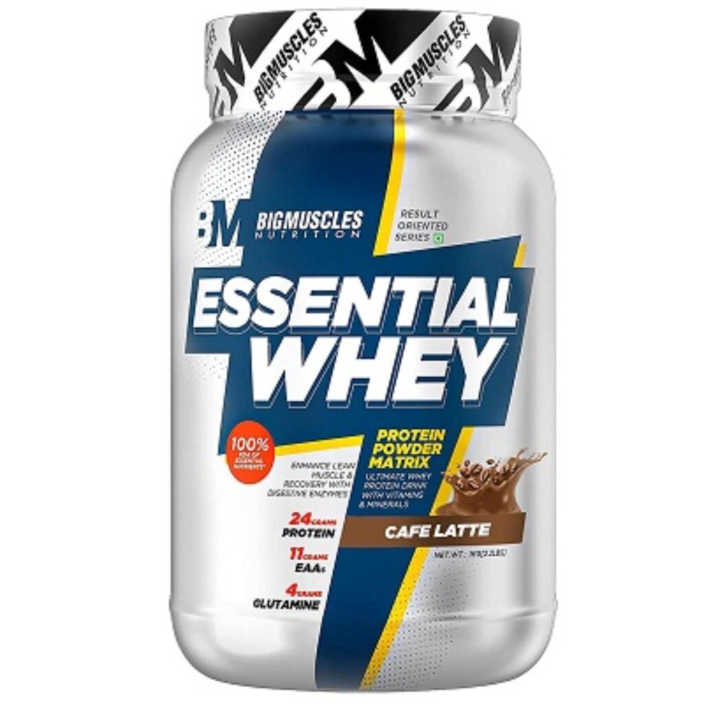 Bigmuscles Nutrition Essential Whey Protein,Pack of 1Kg powder