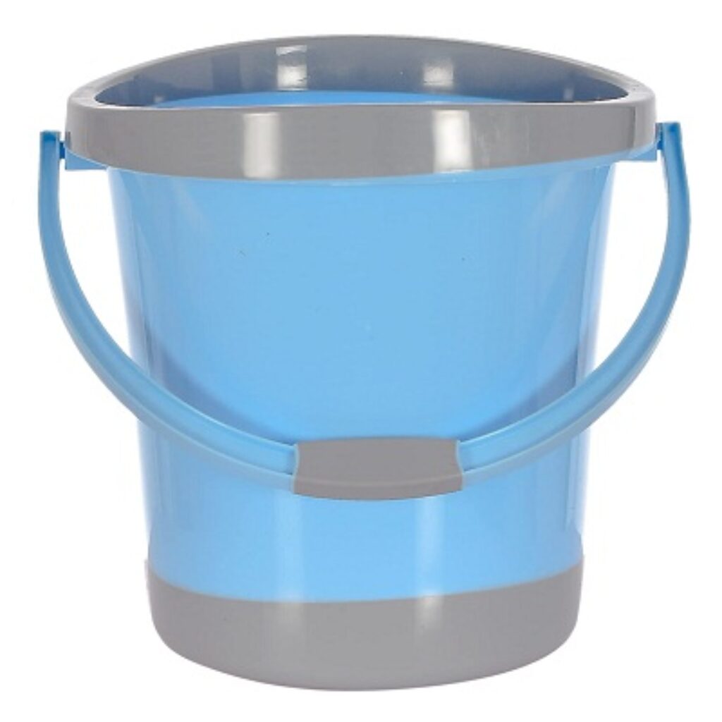 Kuber Industries Multiuses Plastic Bucket with Handle, (Blue)