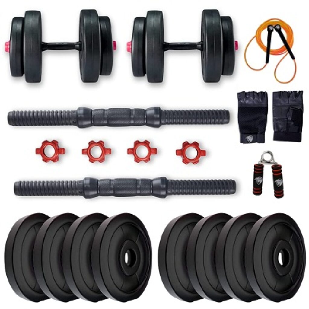 BULLAR Adjustable Dumbbells Set 8 Kg to 20 Kg