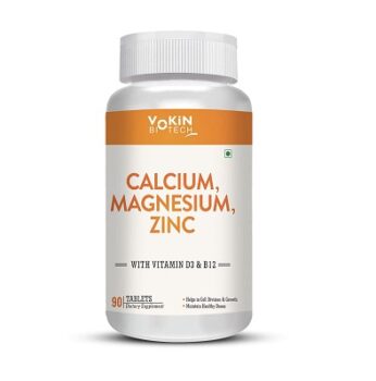 Vokin Biotech Calcium, Magnesium, Zinc, D3 & B12-90 Tablets