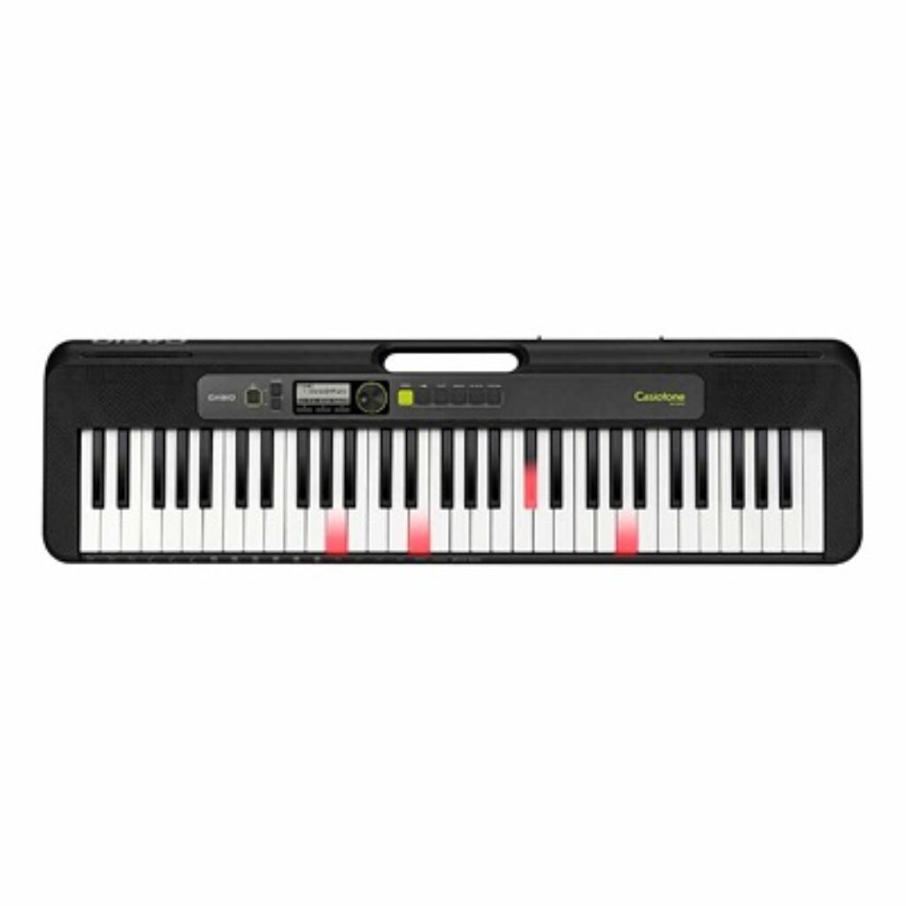 Casio LK-S250 61 Key Portable Keyboard with Lighting Keys to Learn, Black