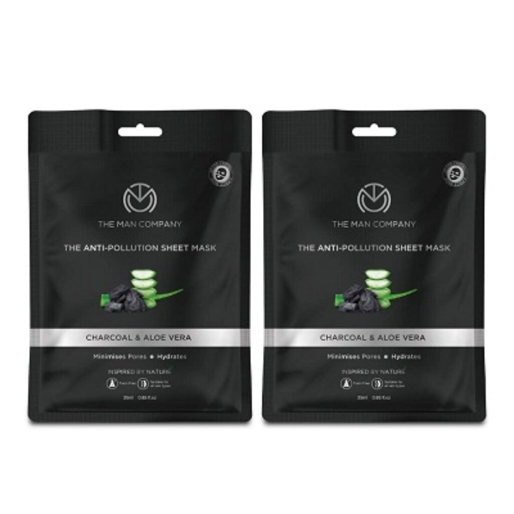 The Man Company Charcoal De Tan Face Sheet Mask