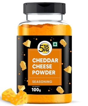 5:15PM Cheddar Cheese Powder Seasoning for Popcorn, Pasta, Pizza, Nachos, Fries, 100 g