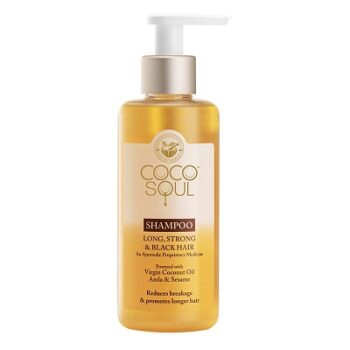 Coco Soul Shampoo for Long, Strong & Black Hair with Ayurvedic Medicine