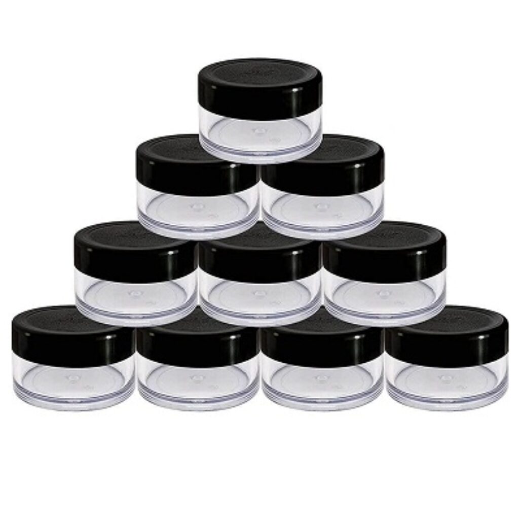 SPC Empty Acrylic San Jar Transparent Cosmetic Container