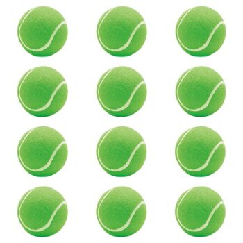 Steller Light Cricket Tennis Ball, Green (Pack of 12) (Standard Size)