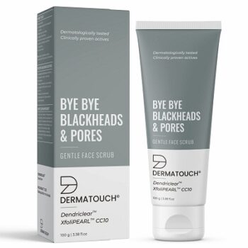 DERMATOUCH Bye Bye Blackheads & Pores scrub | Blackheads Remover and Deep exfoliate scrub - 100g