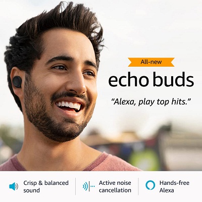 Echo Buds (2nd Gen) True Wireless Ear-buds with Crisp & Balanced Sound
