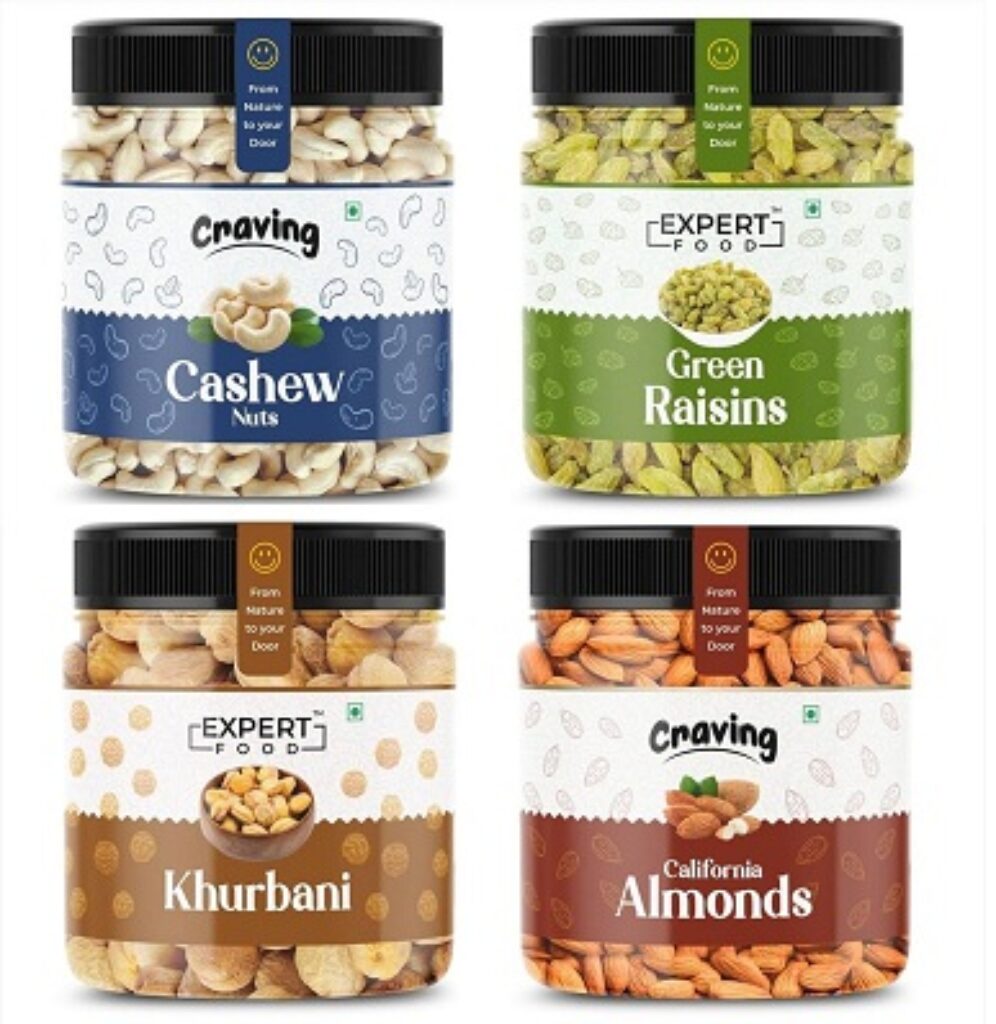 Expert Foods Healthy Dry Fruits | Almond | Cashew