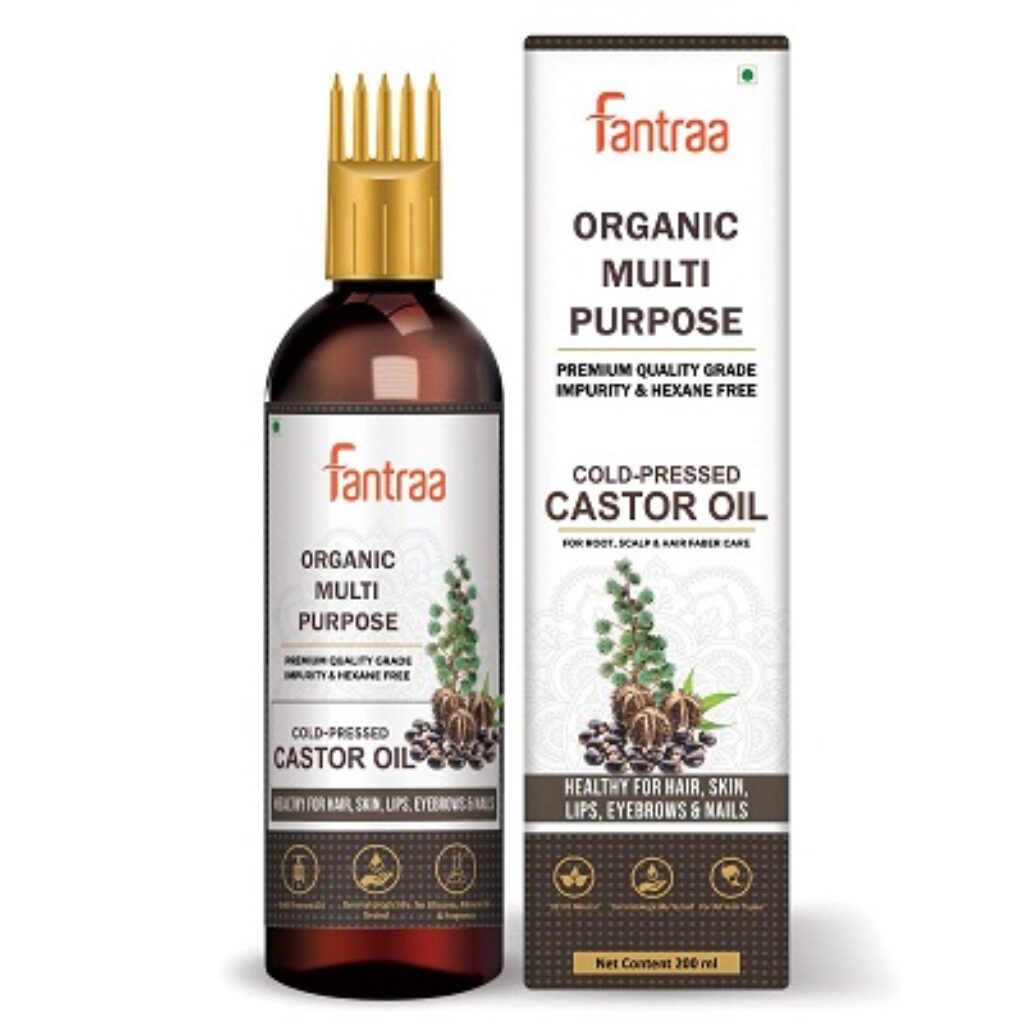 Fantraa 100% PureOrganic Cold Pressed Castor Oil