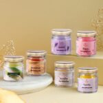 Floryn Decor Mini Jar Paraffin Wax Scented Candles Set