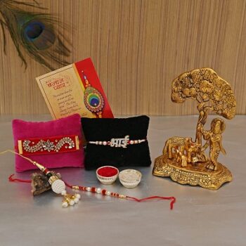 Collectible India Diwali Gift Items Hampers Combo - Krishna Idol