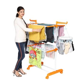 Happer Premium Clothes Stand for Drying with Wheels | Portable