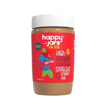 Happy Jars Almond Berries High Protein Chocolate Spread for Kids