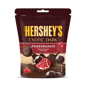 Hershey's Exotic Dark Chocolate Pomegranate, 100g (Pack of 4)