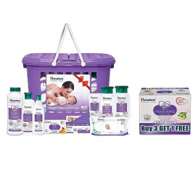 Himalaya Gift Pack & Himalaya Extra Moisturizing Baby Soap (75g, Buy 3 + 1 Free)