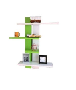 HOMETALES Wall Mount Wooden Glossy Finish Floating Shelves Easy Installation