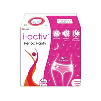 i-activ Period Panty, Disposable| Pack of 5 panties| size -31" to 48"