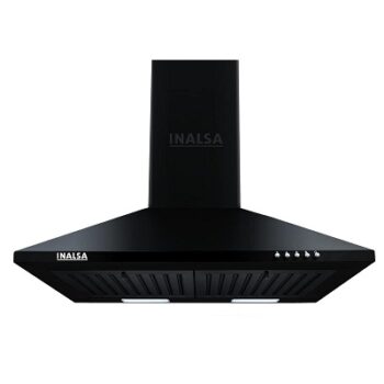INALSA EKON 60BK 1050 m³/hr Pyramid Kitchen Chimney With Elegant Look|Push Button Control|Efficient Dual LED Lamps & Double Baffle Filter|5 Year...