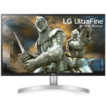 (Renewed) LG 27 inch 4K-UHD (3840 x 2160) HDR 10 Monitor (Gaming & Design) with IPS Panel, HDMI x 2, Display Port, AMD Freesync - 27UL500 (White)