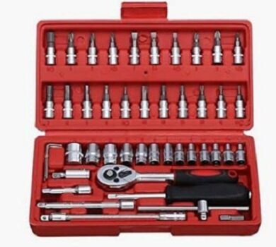 MAXELNOVA Tool Kit for Home Use Tools Kit Spanner Set Socket Set