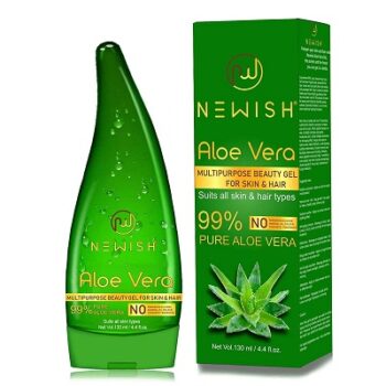 Newish 99% Pure Aloe Vera Gel for Face, Skin Glow & Hair Growth & Deep Cleansing & Skin Moisturizer