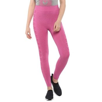 Nivia Neo-7 Seamless Tights for Women (Pink,S)