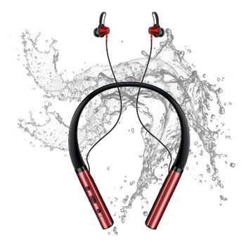 Noymi Wireless in Ear Earphones with Mic, Bluetooth v5.0 Neckband Earphones, 10 Mm Drivers,