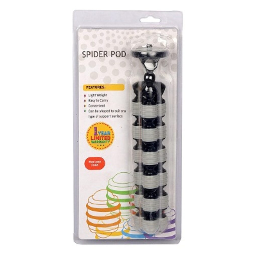 Photron Spider Pod GorillaPod Flexible Compact Tripod (Grey)