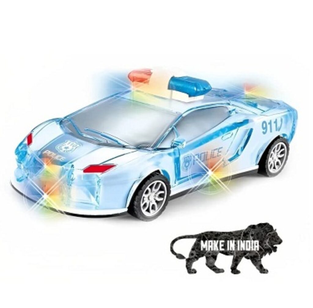 Kiddie Galaxia Branded Police Car with Lights