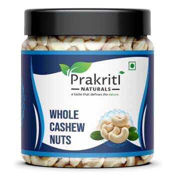Prakriti Naturals 100% Natural & Crunchy Premium Whole Cashews