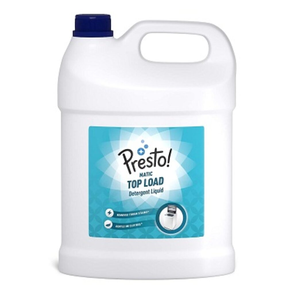 Amazon Brand - Presto! Matic Top Load Detergent Liquid, Mega Saver Pack- 5 L