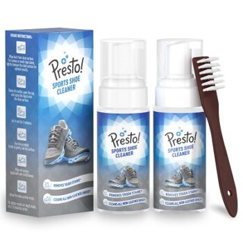 Amazon Brand - Presto! Sports Shoe Cleaner with Brush