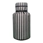 PrettyKrafts dustproof Printed LPG Gas Cylinder Cover Full size, (Pack of 1) Black Stripes