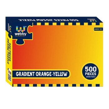 Webby Gradient Orange-Yellow Jigsaw Puzzle, 500 Pieces