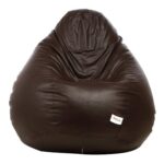 SATTVA Faux Leather Classic Bean Bag Filled with Beans XXXL Size