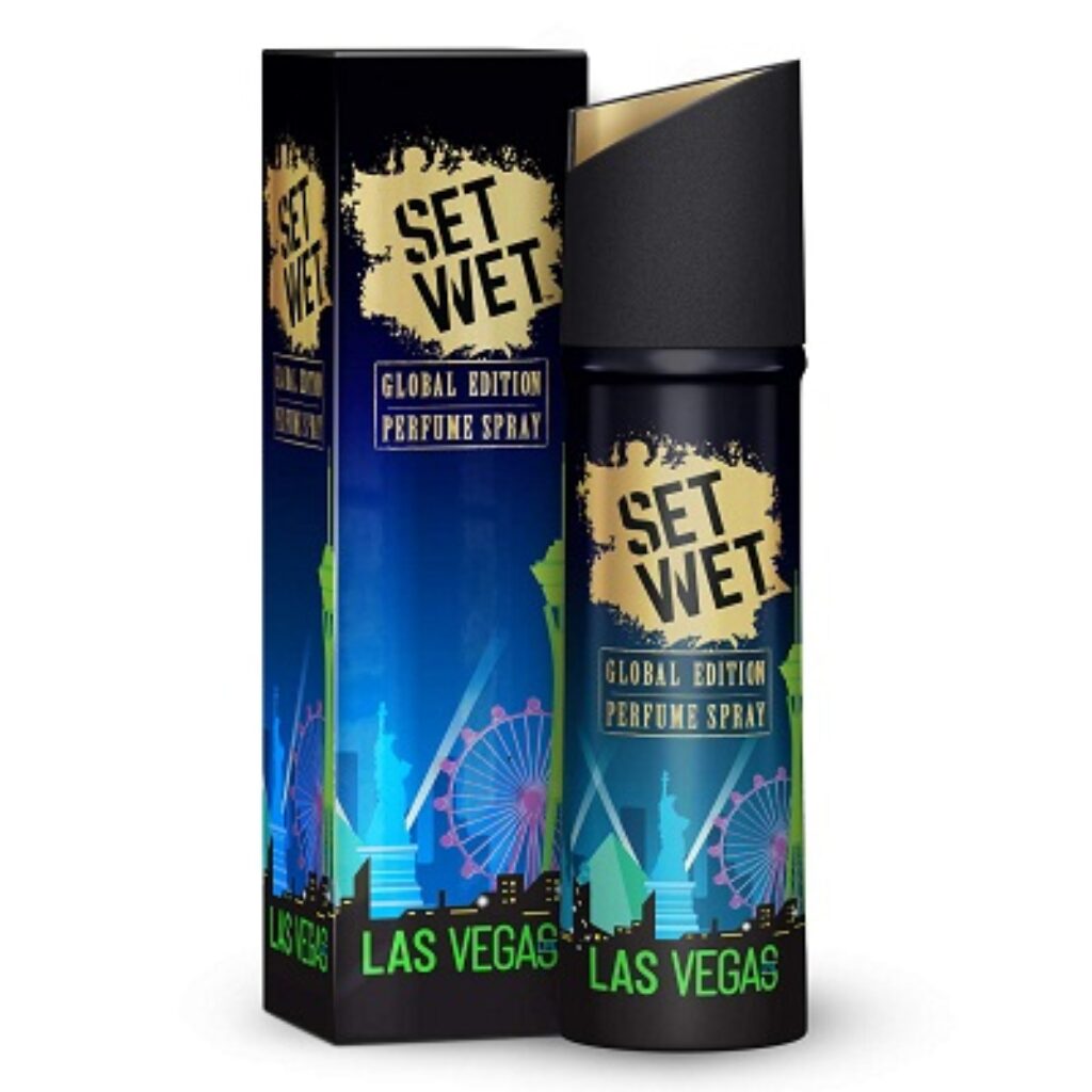 Set Wet Global Edition Perfume Spray, Las Vegas Live, 120 ml