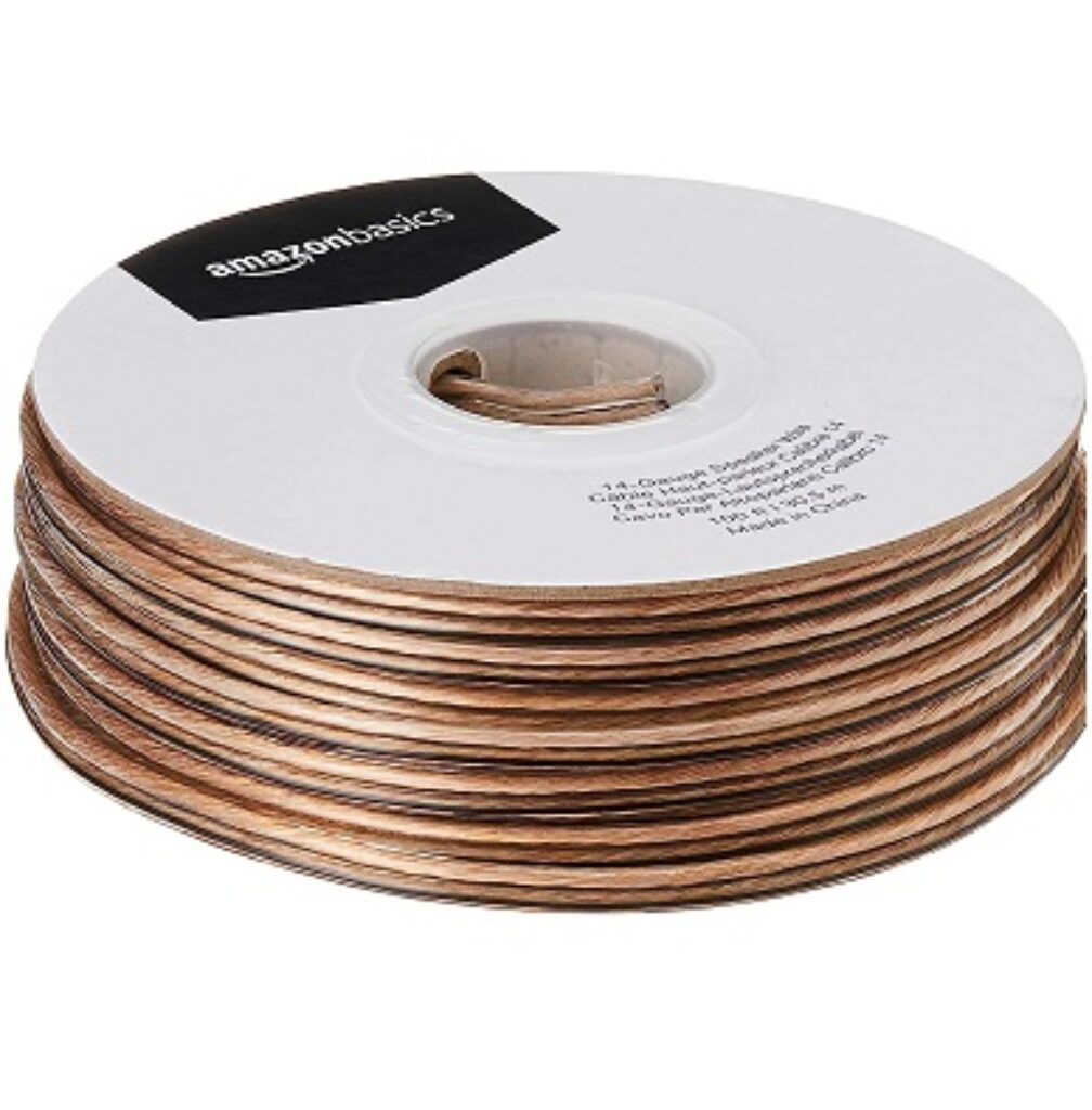 AmazonBasics 14-Gauge Speaker wire - 100 feet