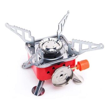 Sixfire Camping Stainless Steel Gas Stove Ultra Light Folding Furnace Outdoor Metal Camping Gas Stove Picnic