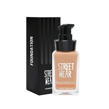 STREET WEAR Foundation -Light Medium (Light Medium) - 30 ml -Weightless, Buildable Coverage, Breathable, Water-based Formulation for Daily Use, Enriched...