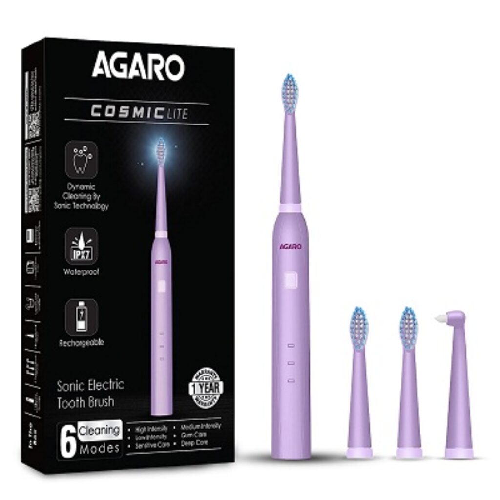 AGARO COSMIC Lite Sonic Electric Toothbrush for Adults