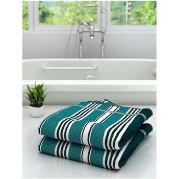 Athom Trendz Ecosaviour Striped Cotton Bath Towel