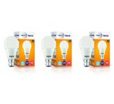 wipro 7W B22 LED Cool Day Light Bulb, Pack of 3, (Garnet)