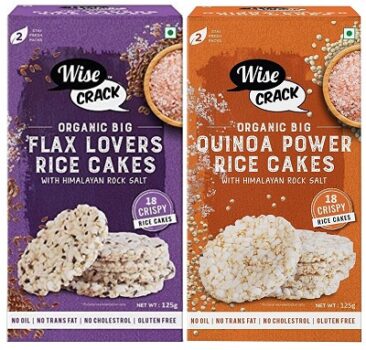 WiseCrack|Organic Rice Cakes -Flax Lovers & Quinoa Power