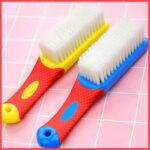 Wolpin Multipurpose Bathroom Cleaning Brush Pack of 2 Sink Brush