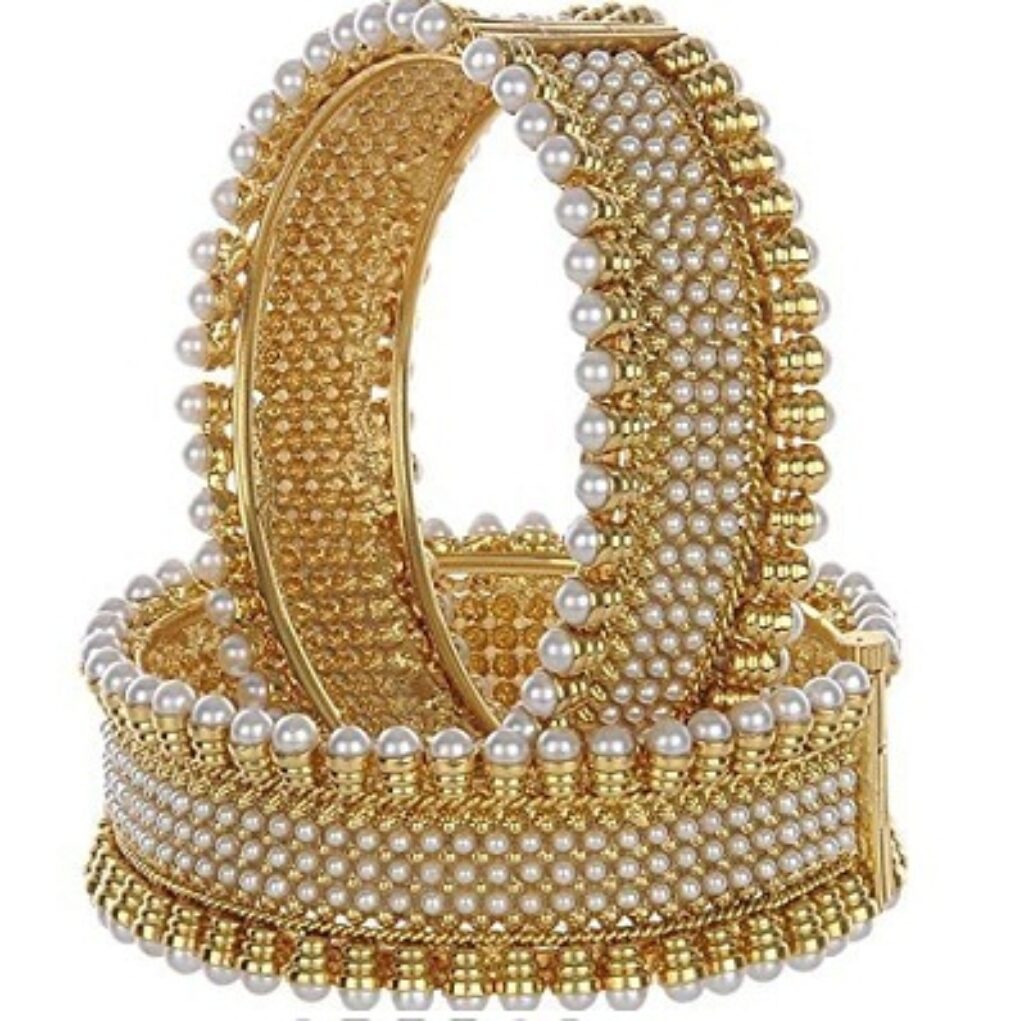 YouBella Jewellery Traditional Gold Plated Pearl