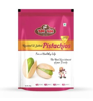 YUM YUM Roasted & Salted Pista (Pistachio Nut) - 250gm (Pack of 1)