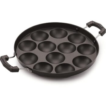 Tosaa 12 Cavity Appam Patra Side Handle Without lid