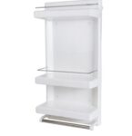 Ciplaplast Plastic BRC-762 Arrow Bath Shelf (White)