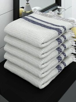 Athom Living Ecosaviour Premium Cotton Bath Towel Pearl White